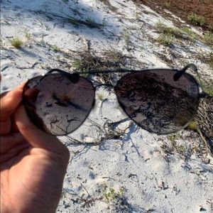 Ray Ban Polarized Gradient Black Sunglasses